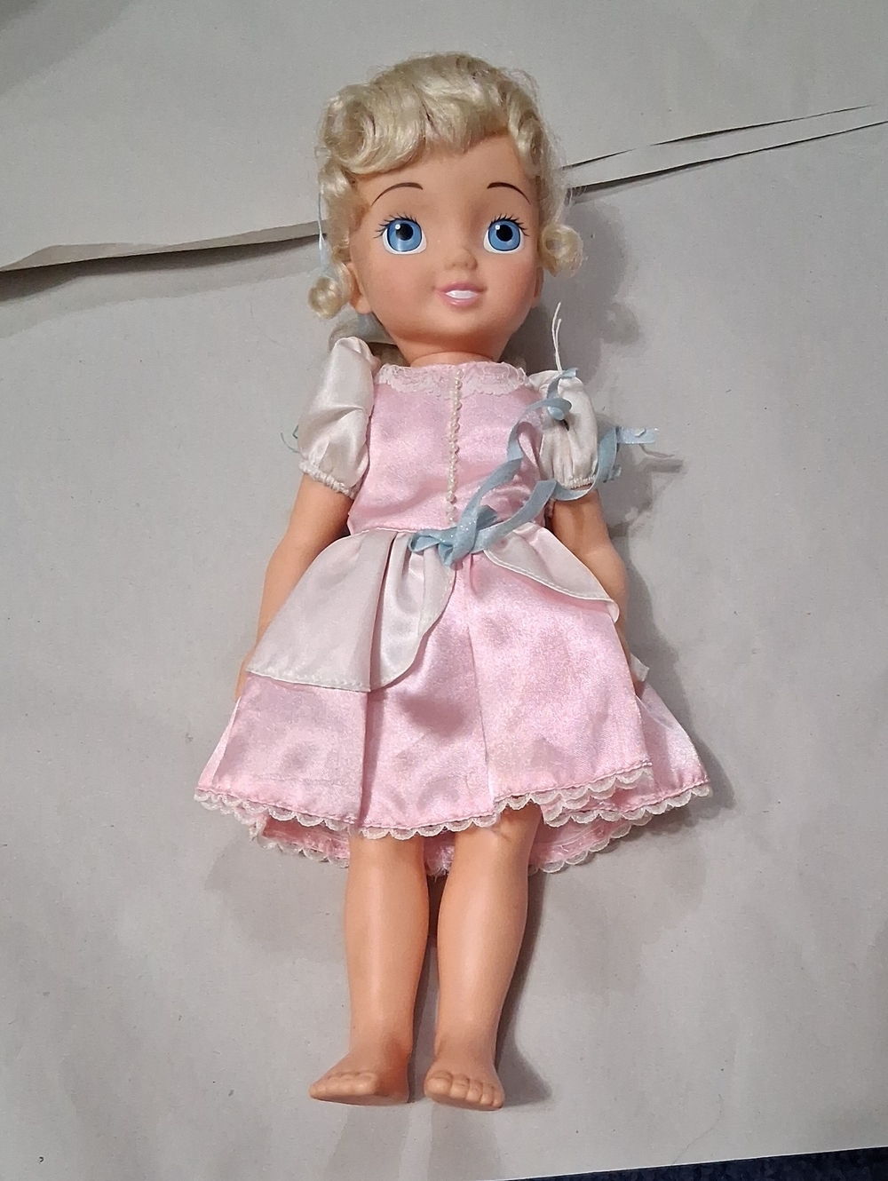Disney Pink Princess Doll with Blue Ribbon